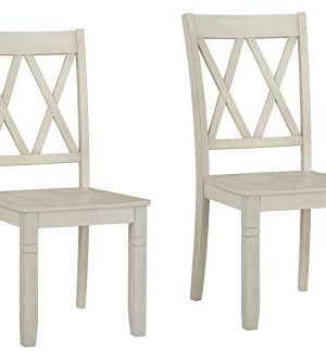 Ready To Live Benton X Back White Dining Chairs Height 0 300x333