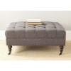 Safavieh Mercer Collection Clark Cocktail Ottoman Charcoal Brown 0 100x100
