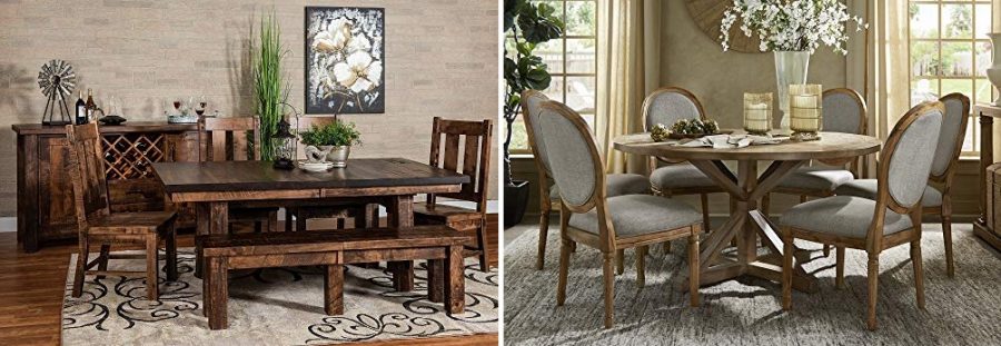 Farmhouse Dining Room Table Chair, Farmhouse Dining Room Table And Chairs Set