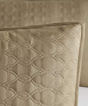 Bourina Reversible 3 Piece Full Quilt Set Microfiber Lightweight Comforter Oversized Bedspread Full Coverlet Set Gold 0 3 300x360