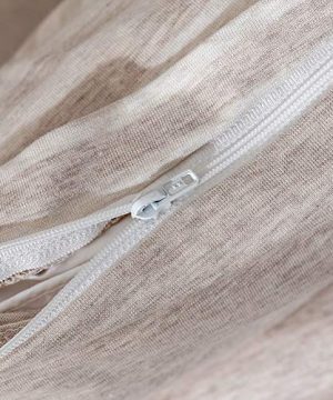 DONEUS Jersey Knit Cotton Striped Duvet Cover Set Ultra Soft 3 Piece Bedding Set Full Duvet Cover With Pillow Shams Light Brown Queen Size 0 3 300x360