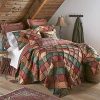 Donna Sharp Twin Bedding Set 2 Piece Campfire Lodge Quilt Set With Twin Quilt And One Standard Pillow Sham Machine Washable 0 100x100