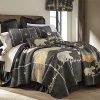 Donna Sharp Twin Bedding Set 2 Piece Moonlit Bear Lodge Quilt Set With Twin Quilt And One Standard Pillow Sham Machine Washable 0 100x100