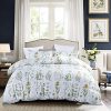 GETIANN Floral Duvet Cover Set 3 Pieces Full Queen Comforter Cover Set Spring Plant Printed 1 Comforter Cover 90x90 2 Pillow Shams Ultra Soft Hypoallergenic Microfiber 0 100x100