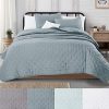 Great Bay Home 3 Piece Dot Stitch Quilt Set With Shams Stormy Sea Dot King Quilt Set All Season Bedspread Quilt Set Athena Collection King Stormy Sea 0 100x100