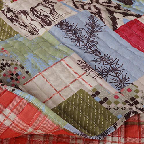 Greenland Home 2 Piece Rustic Lodge Quilt Set Twin 0 2