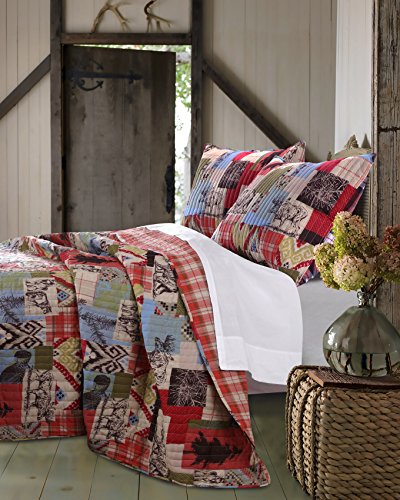 Greenland Home 2 Piece Rustic Lodge Quilt Set Twin 0 3