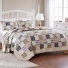Greenland Home 3 Piece Oxford Quilt Set FullQueen Multicolor 0 100x100