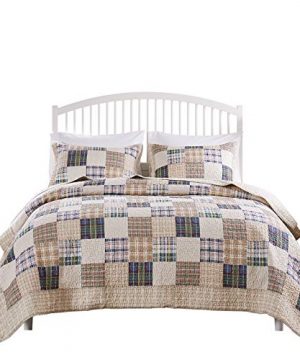 Greenland Home 3 Piece Oxford Quilt Set FullQueen Multicolor 0 2 300x360
