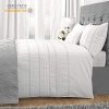 HORIMOTE HOME Duvet Cover Full White Luxury Embellished Trim Detailing100 Cotton Calssic Percale WovenSoft Crisp Breathable Durable Bed Cover 80 X 90 0 100x100