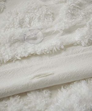 Madison Park Viola 3 Piece Tufted Cotton Chenille Duvet Cover Set FullQueen90x90 Damask White 0 2 300x360