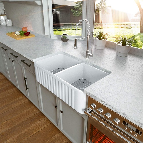 fireclay farmhouse sink 4