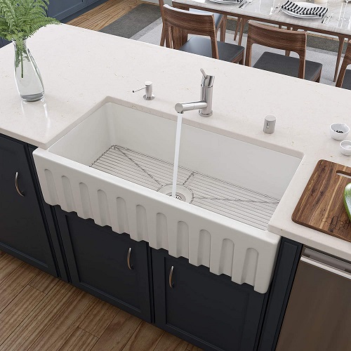 fireclay farmhouse sink 5