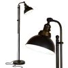 Brightech Dylan Industrial Floor Lamp For Living Rooms Bedrooms Rustic Farmhouse Reading Lamp Standing Adjustable Head Indoor Pole Lamp 0 100x100