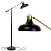 Brightech Wyatt Industrial Floor Lamp For Living Rooms Bedrooms Rustic Farmhouse Reading Lamp Standing Adjustable Arm Indoor Pole Lamp For Crafts Tasks 0 100x100