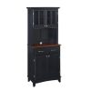Buffet Of Buffet Black With Cherry Wood Top With Hutch By Home Styles 0 100x100