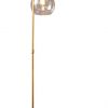 Creative Co Op Metal Wood Floor Lamp With Gold Finish And Glass Globe 0 100x100