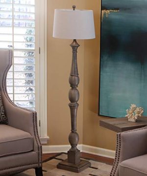 Decor Therapy PL3734 Floor Lamp Warm Grey 0 300x360