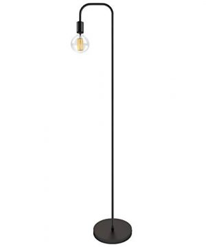 Oneach Industrial LED Floor Lamp For Living Room Bedroom Reading Office Metal Minimalist Standing Lamp UL Certified Black 0 300x360