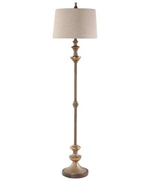 Uttermost Vetralla Floor Lamp In Silver And Bronze 0 300x360