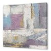Yihui Arts Hand Painted Abstract Canvas Wall Art Modern Painting Grey Purple Canvas Picture Artwork With Gold Foil For Living Room Decoration 0 100x100