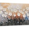 Yihui Arts Hand Painted Texture Large Oil Painting On Canvas Flower Wall Art For Living Room Decor Contemporary Artwork Framed Ready To Hang 20Wx40L 0 100x100