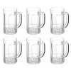 COKTIK 6 Pack Heavy Large Beer Glasses With Handle 14 Ounce Glass Steins Classic Beer Mug Glasses Set 0 100x100