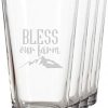 Farm House Beer Glasses Set Of 4 Personalized 0 100x100