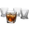 GoodGlassware Swirl Whiskey Glasses Set Of 4 10 Oz Premium Glass Tumblers With Heavy Base And Unique Swirl Design Lead Free Dishwasher Safe Perfect For Drinking Spirits 0 100x100