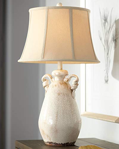Isabella Country Cottage Jar Accent, Farmhouse End Table Lamps