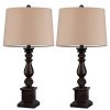 Oneach Table Lamp Set Of 2 For Bedroom Rustic Bedside Table Desk Lamps For Living Room Study Office 24 Minimalist Lamps Set Bronze 0 100x100