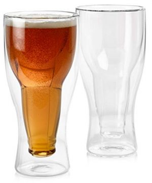 Set Of 2 Double Wall Beer Glass Unique Beer Glasses Dad Beer Glass Cool Beer Glasses Insulated Beer Mug Double Beer Mug Fit Up To 14 Ounces 0 300x360