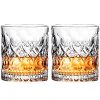 Whiskey Glass Set Of 2 Mountain Crystal Wedge Glass Old Fashioned Tasting Tumblers Funny Gift Box For Dad 0 100x100