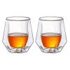 Whiskey Glasses Set Of 2 Hand Blown Double Walled Glass With Premium Gift Box Unique Whisky Tumblers Scotch Rocks Glasses Perfect For Scotch Bourbon And Old Fashioned Cocktails 0 100x100
