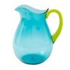 Caspari Acrylic Pitcher In Turquoise With Green Handle 1 Each 0 100x100