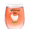 Drinking Divas Mama Hen 15oz Stemless Wine Glass Gift For Chickens Farm Lovers Cute Funny Farm Gifts For Mom Girlfriend Wife Best Friend Sister Birthday Or Christmas Present 0 100x100