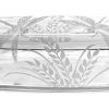 IncisoArt Hand Etched Permanently Sandblasted Sand Carved Butter Dish Serving Tray Handmade USA Dragonfly Grass 0 100x100