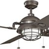 Kichler 310136OZ Ceiling Fan Olde Bronze 65 Outdoor Ceiling Fan With Light 0 100x100