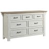 Lane Home Furnishings Dresser Distressed White With Light Brown Top 0 100x100