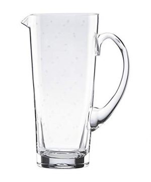 Lenox Kate Spade New York Larabee Dot Clear Glass 64 Oz Pitcher With Etched Polka DotsNew In Box 0 300x360