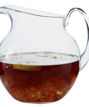 Lilys Home Shatterproof Plastic Pitcher The Large Capacity Makes It Excellent For Parties Both Indoor And Outdoor Clear 110 Ounces 0 300x360