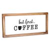 MAINEVENT But First Coffee Sign Funny Kitchen Sign Farmhouse Kitchen Decor Kitchen Wall Decor Rustic Home Decor Country Kitchen Decor With Solid Wood Frame 8x17 Inch 0 100x100