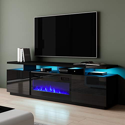 Meble Furniture Eva KBL Electric Fireplace Modern 71 TV Stand 0 0