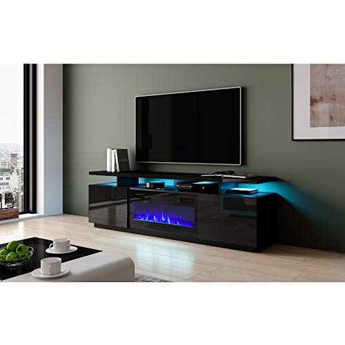 Meble Furniture Eva KBL Electric Fireplace Modern 71 TV Stand 0 1