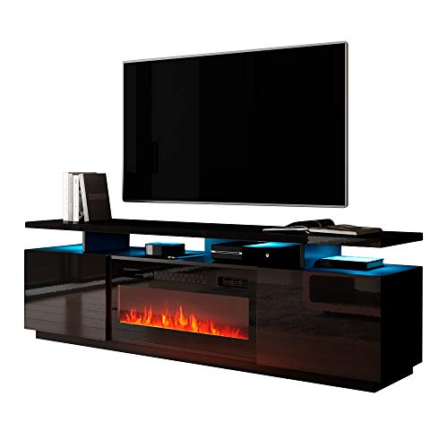Meble Furniture Eva KBL Electric Fireplace Modern 71 TV Stand 0 2