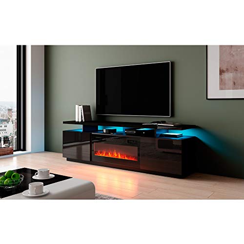 Meble Furniture Eva KBL Electric Fireplace Modern 71 TV Stand 0 4