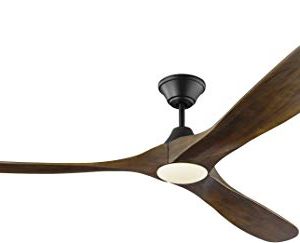 Monte Carlo 3MAVR70BKD Maverick Max Energy Star 70 Ceiling Fan With LED Light And Hand Remote Control 3 Balsa Wood Blades Matte Black 0 300x243