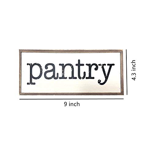 Parisloft Pantry Rustic Wood Block Signs For Kitchen Farmhouse Pantry Sign For Home Decor 0 1