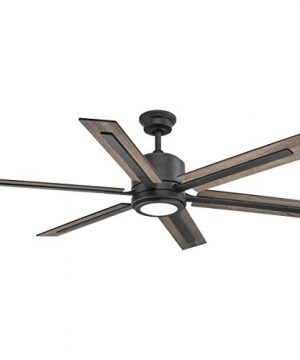 Progress Lighting P2586 7130K Protruding Mount 6 Toasted OakDriftwood Blades Ceiling Fan With 18 Watts Light Black 0 300x360