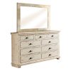 Progressive Furniture Willow Distressed Drawer Dresser 66 X 20 X 44 White 0 100x100